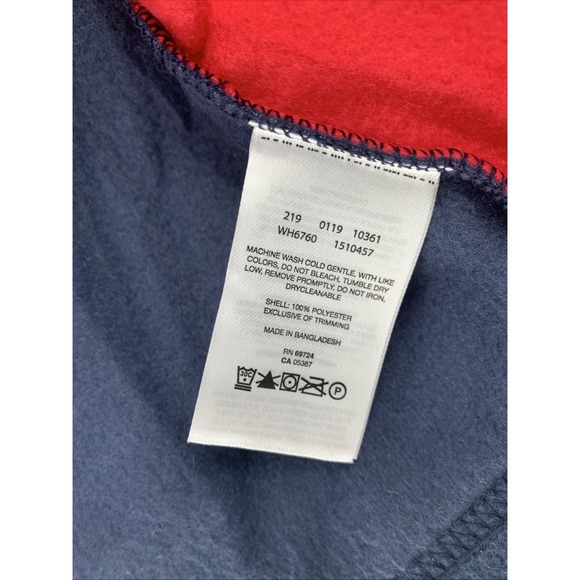 Columbia Boys' Toddler Steens Mountain II Fleece Jacket XXS 4/5 Red / Navy - Picture 8 of 10